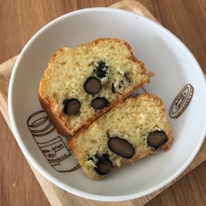 甘さ控えめ黒豆パウンドケーキ